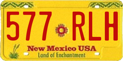 NM license plate 577RLH