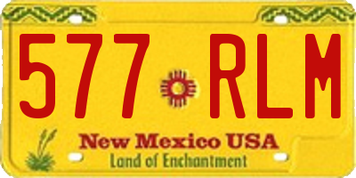 NM license plate 577RLM