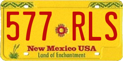 NM license plate 577RLS