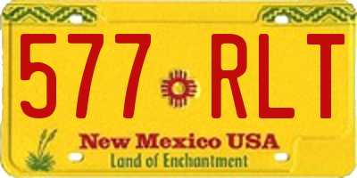 NM license plate 577RLT