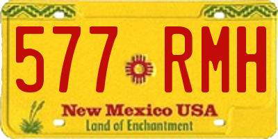 NM license plate 577RMH