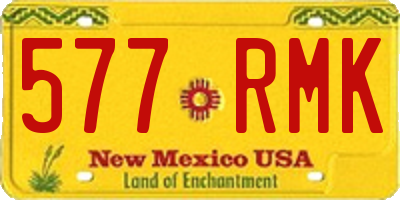 NM license plate 577RMK