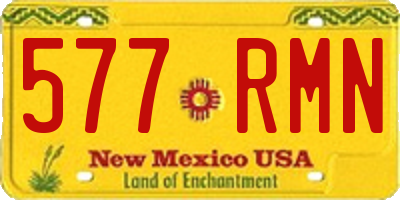 NM license plate 577RMN