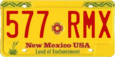NM license plate 577RMX