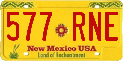 NM license plate 577RNE