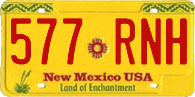 NM license plate 577RNH