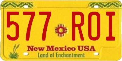 NM license plate 577ROI
