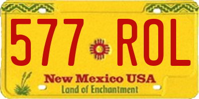 NM license plate 577ROL