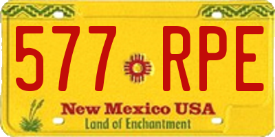 NM license plate 577RPE