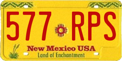 NM license plate 577RPS
