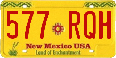 NM license plate 577RQH