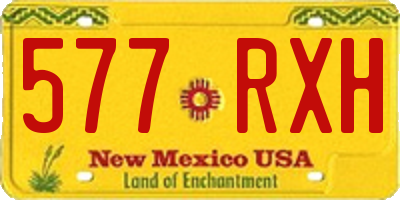 NM license plate 577RXH