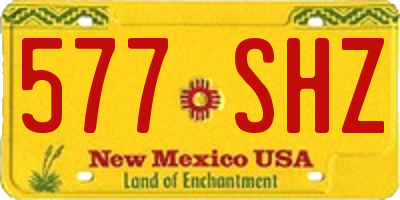 NM license plate 577SHZ