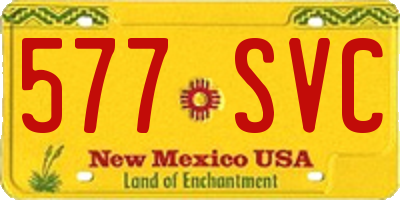 NM license plate 577SVC