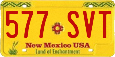 NM license plate 577SVT