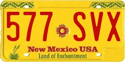 NM license plate 577SVX