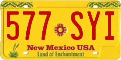 NM license plate 577SYI