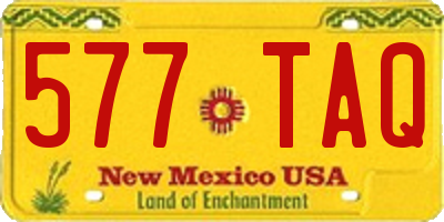 NM license plate 577TAQ