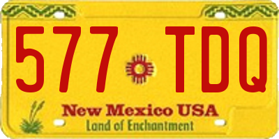NM license plate 577TDQ