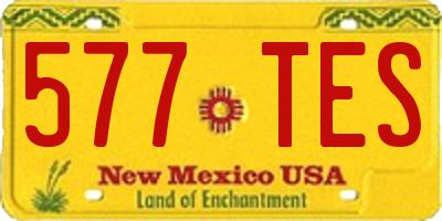 NM license plate 577TES
