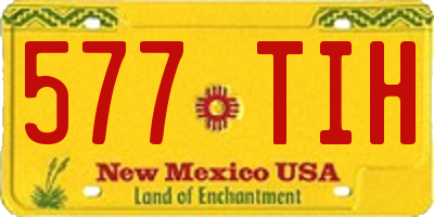 NM license plate 577TIH
