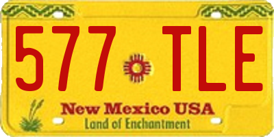 NM license plate 577TLE