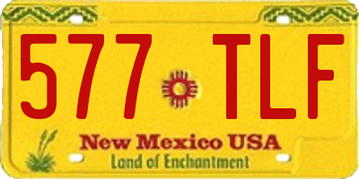 NM license plate 577TLF