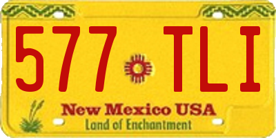 NM license plate 577TLI
