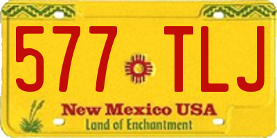 NM license plate 577TLJ