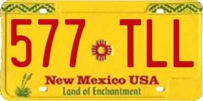 NM license plate 577TLL