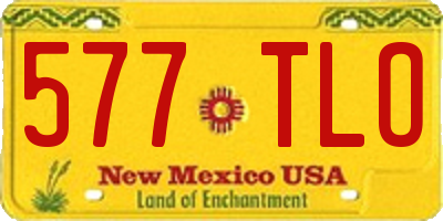 NM license plate 577TLO
