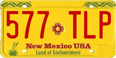 NM license plate 577TLP