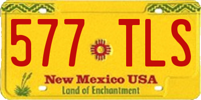 NM license plate 577TLS