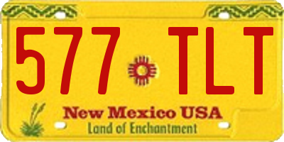 NM license plate 577TLT