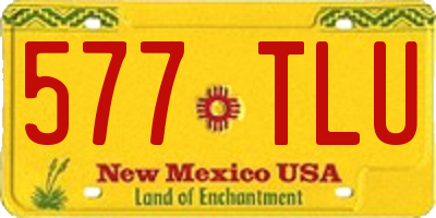 NM license plate 577TLU