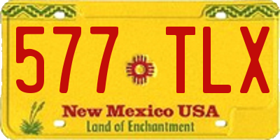 NM license plate 577TLX