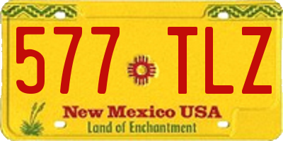 NM license plate 577TLZ
