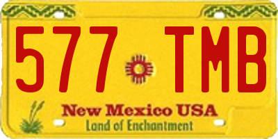 NM license plate 577TMB