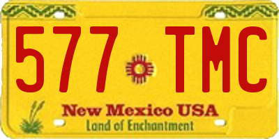 NM license plate 577TMC