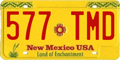NM license plate 577TMD