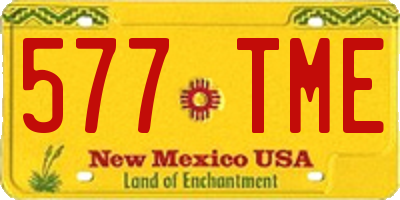 NM license plate 577TME