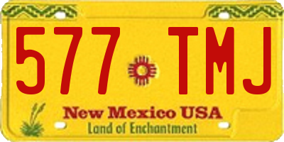 NM license plate 577TMJ