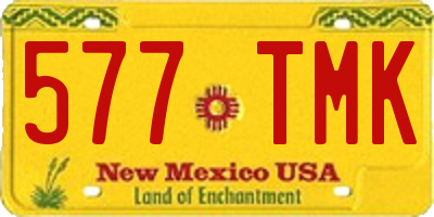 NM license plate 577TMK