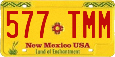 NM license plate 577TMM