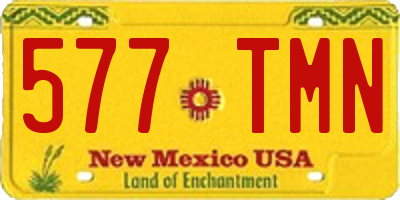 NM license plate 577TMN