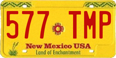 NM license plate 577TMP