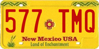 NM license plate 577TMQ