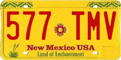 NM license plate 577TMV