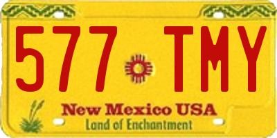 NM license plate 577TMY