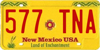 NM license plate 577TNA